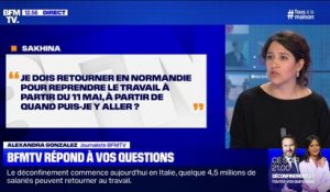 Je dois reprendre le travail en Normandie à partir de lundi, quand puis-je y retourner? BFMTV répond à vos questions