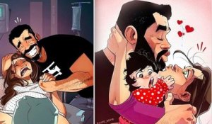 Yehuda Devir revient avec de nouvelles illustrations de sa petite famille et c'est toujours aussi touchant