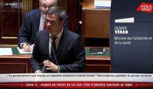 Olivier Véran : "Je vous invite Mesdames et Messieurs les sénateurs à me donner le nom d'un autre pays que la France qui a mis au vote au sein de son Parlement un plan de déconfinement"