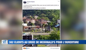 Saint-Etienne : 382 clients au Mc Do' pour la réouverture