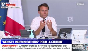 Emmanuel Macron aux acteurs de la culture: "On a besoin de vous à l'école"