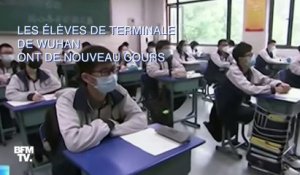 Après plusieurs mois sans école, les lycéens de Wuhan reprennent les cours