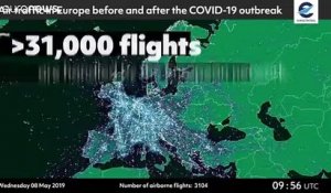 Covid-19 : en Europe, le trafic aérien est dévasté par la pandémie de Covid-19