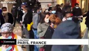 Masques et gel hydroalcoolique pour tous dans le métro à Paris