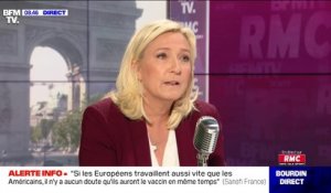 Hausse de popularité d'Édouard Philippe: "Il est apparu plus avec des qualités inverses de celles d'Emmanuel Macron", estime Marine Le Pen