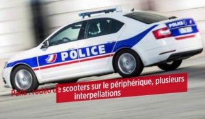 Paris : rodéo de scooters sur le périphérique, plusieurs interpellations