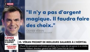 Hôpitaux : le ministre de la Santé Olivier Véran promet de meilleurs salaire