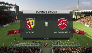 RC Lens - Valenciennes FC sur FIFA 20 : résumé et buts (L2 - 34e journée)