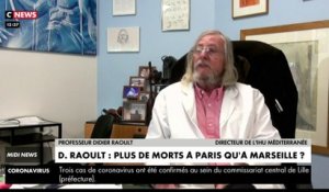 Selon Didier Raoult, la mortalité du coronavirus est 5 fois plus forte à Paris qu’à Marseille