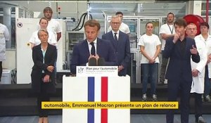Plan de sauvetage de l'automobile: Emmanuel Macron promet des primes "de 2.000 à 7.000 euros" pour l'achat de véhicules électriques ou hybrides