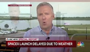 Le lancement du premier vol habité de SpaceX a été reporté à samedi peu avant l’heure prévue du décollage, en raison du mauvais temps