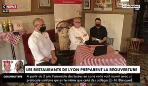 Coronavirus - Suite aux annonces du Premier ministre, les restaurants de Lyon se préparent à la réouverture de leurs portes la semaine prochaine - VIDEO