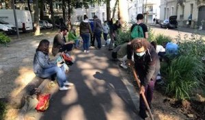 Tours : « les Jardinières masquées » plantent des tomates et des melons en pleine ville