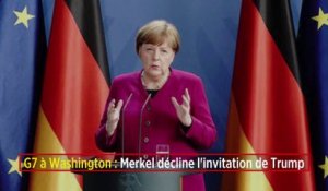 G7 à Washington : Merkel décline l'invitation de Trump