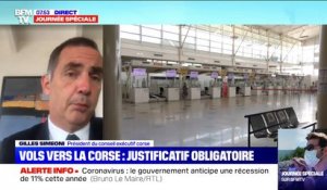 Transport aérien limité vers la Corse: "Il faut d'urgence modifier ce décret", insiste Gilles Simeoni, président du conseil exécutif corse