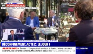 Déconfinement: Bruno Le Maire est dans un café place de la Bastille à Paris pour ce premier jour de la phase 2