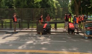 Manifestations à Washington: la Maison Blanche se barricade derrière des clôtures