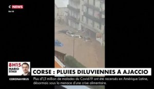 Corse : pluies diluviennes à Ajaccio