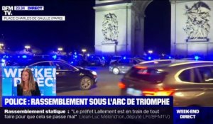 Police: rassemblement sous l'Arc de Triomphe - 13/06