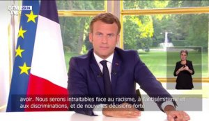 Emmanuel Macron: "Nous serons intraitables face au racisme, à l'antisémitisme et aux discriminations"
