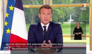 Déconfinement : Emmanuel Macron dévoile le nouveau calendrier