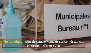 Municipales : moins de quatre Français concernés sur dix envisagent d'aller voter