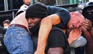 À Londres, un manifestant anti-racisme a sauvé un militant d'extrême-droite d'un lynchage