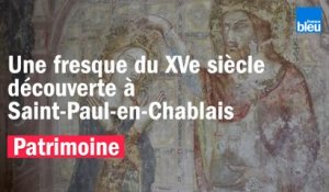 Une fresque du XVe siècle découverte à Saint-Paul-en-Chablais (Haute-Savoie)