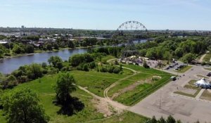 Drone view of the big wheel