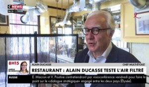 Alain Ducasse teste l’air filtré dans son restaurant