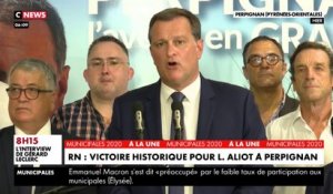 Municipales 2020 : victoire historique pour Louis Aliot et le Rassemblement national à Perpignan
