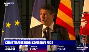 Municicpales: réélu à Nice, Christian Estrosi "dit sa reconnaissance" aux habitants