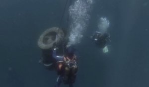La brigade nautique des Issambres au secours des fonds marins