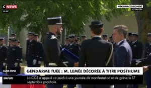 Gendarme tuée : Mélanie Lemée décorée à titre posthume