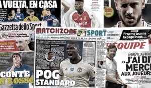 Paul Pogba régale l'Angleterre, Antonio Conte prend cher en Italie