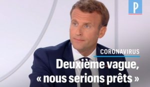 Macron :  «Nous serons prêts »,  en cas de de deuxième vague de coronavirus