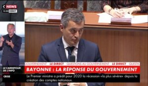 Gérald Darmanin rend hommage au chauffeur de bus tué à Bayonne