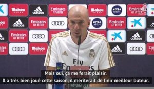 38e j. - Zidane : "Benzema pichichi ? J'aimerais beaucoup !"