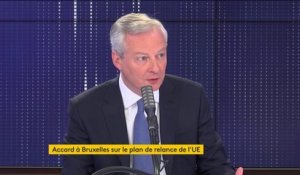 Accord sur le plan de relance européen : "C'est l'acte de naissance d'une nouvelle Europe", se félicite le ministre de l'Economie Bruno Le Maire