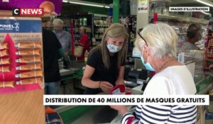 Distribution de 40 millions de masques gratuits