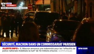 Emmanuel Macron annonce une indemnité pour les "effectifs de police nationale mobilisés la nuit" de 10 millions d'euros