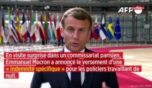 Macron débloque 10 millions d'euros pour les policiers travaillant la nuit