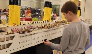 En 11 mois, un jeune autiste a assemblé 56 000 briques de Lego pour créer la plus grande réplique au monde du Titanic