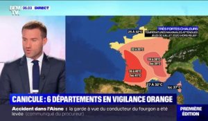 Six départements ont été placés en vigilance orange canicule par Météo France