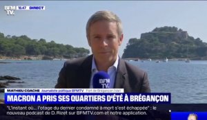 Emmanuel Macron a pris ses quartiers d'été dans la résidence présidentielle du Fort de Brégançon, dans le Var