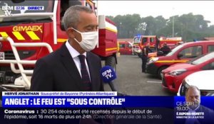 Anglet: le sous-préfet de Bayonne affirme que "l'incendie est maîtrisé mais pas terminé"