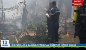 RTG/Incendie dans le 6ème arrondissement de Libreville laissant plusieurs familles sans abri