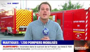 L'incendie à Martigues est contrôlé, mais pas encore définitivement maîtrisé