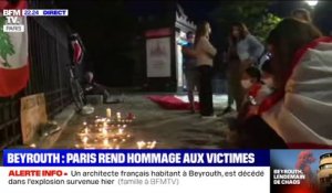 Paris: à Montmartre, l'hommage aux victimes des explosions de Beyrouth