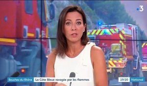 Bouches-du-Rhône : les pompiers luttent pour éteindre les incendies